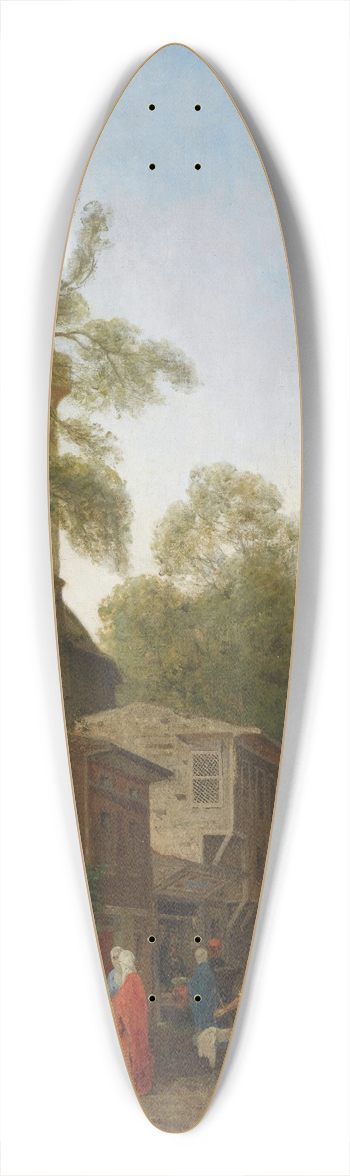 Germain Fabius Brest - Quartier De Constantinople 39.3 inch art pintail longboard deck