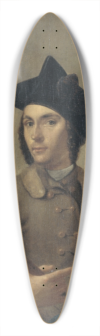 Gerrit Backhuijzen - Self-Portrait 39.3 inch art pintail longboard deck