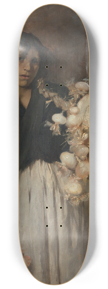 John Singer Sargent - Venetian Onion Seller 8.25 inch art skate deck