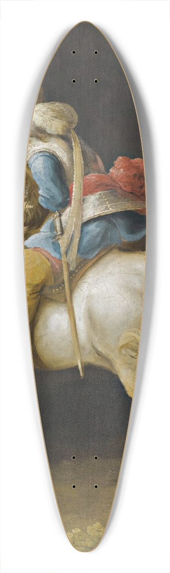 Gerrit Claesz. Bleker - A Cavalry Officer Charging 39.3 inch art pintail longboard deck