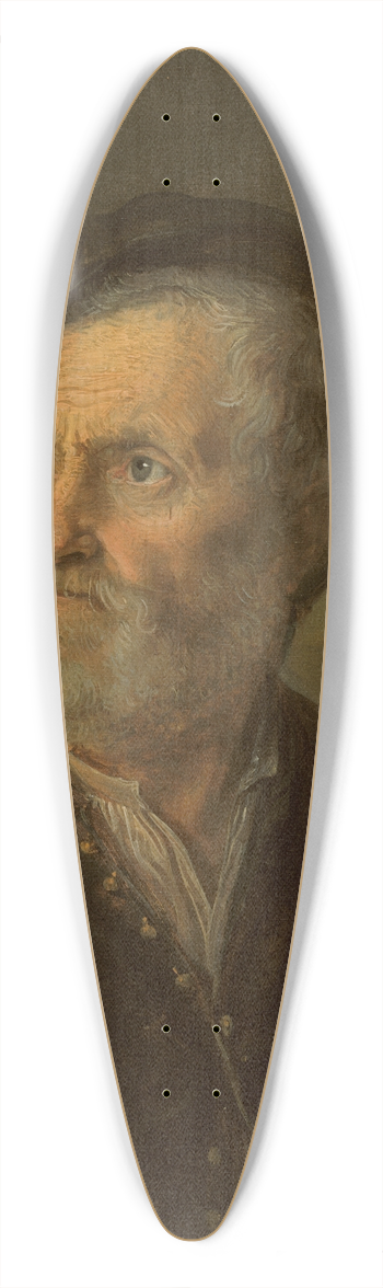 Gerrit Dou - Bust of a Bearded Man 39.3 inch art pintail longboard deck