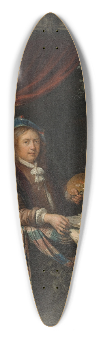 Gerrit Dou - Self-Portrait 39.3 inch art pintail longboard deck