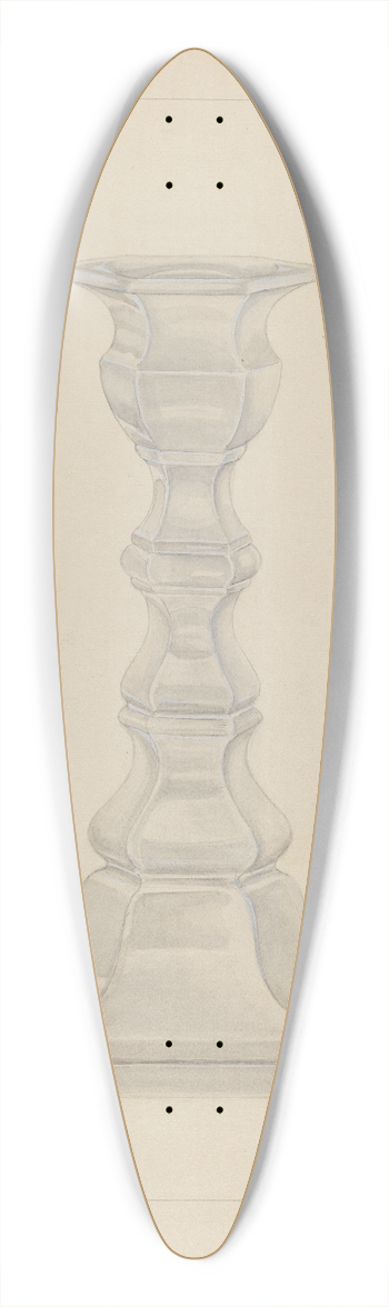 Gertrude Lemberg - Candlestick 39.3 inch art pintail longboard deck