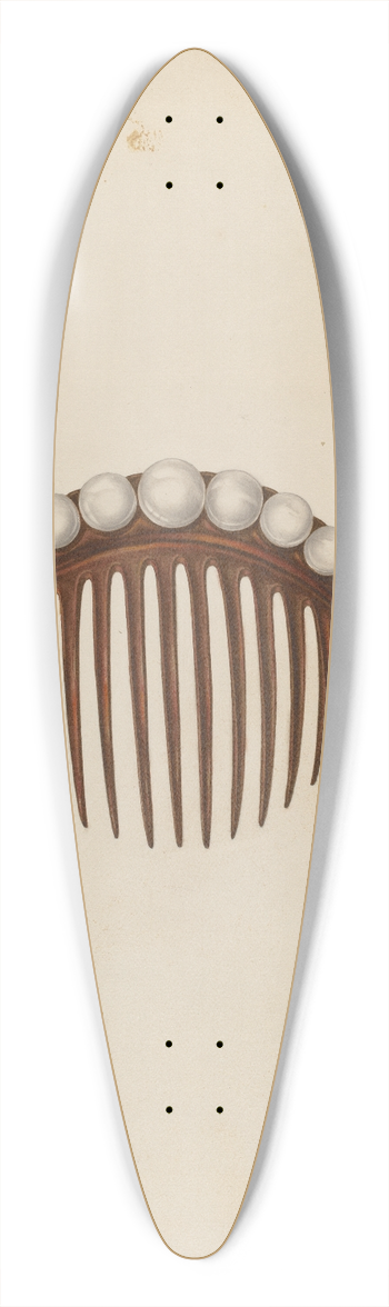 Gertrude Lemberg - Comb 39.3 inch art pintail longboard deck