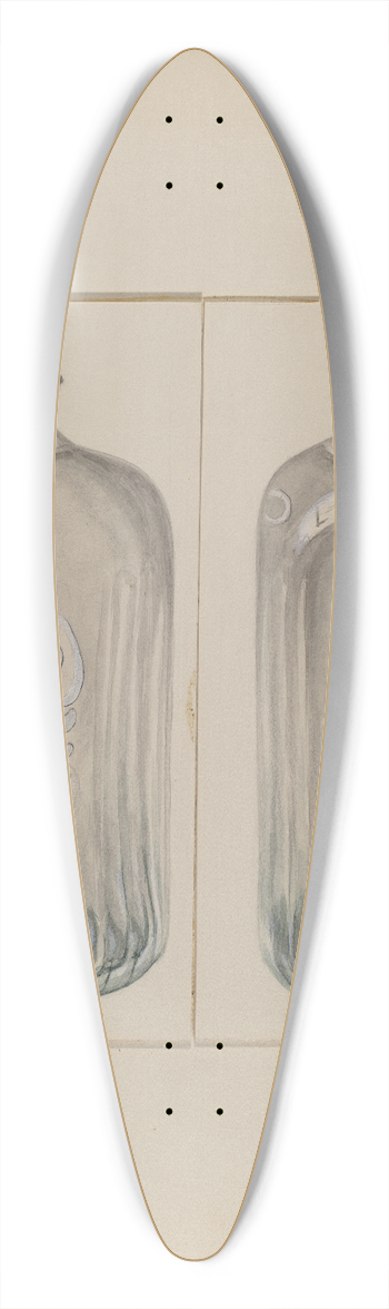 Gertrude Lemberg - Cordial Bottle 39.3 inch art pintail longboard deck