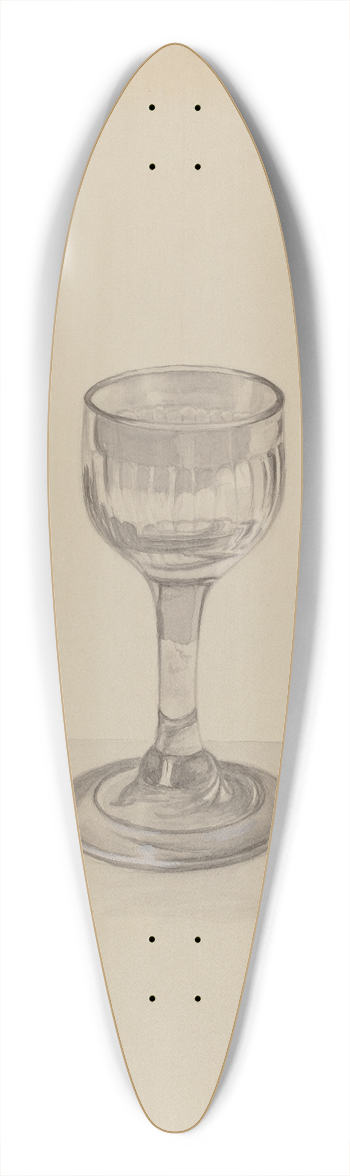 Gertrude Lemberg - Glass 39.3 inch art pintail longboard deck