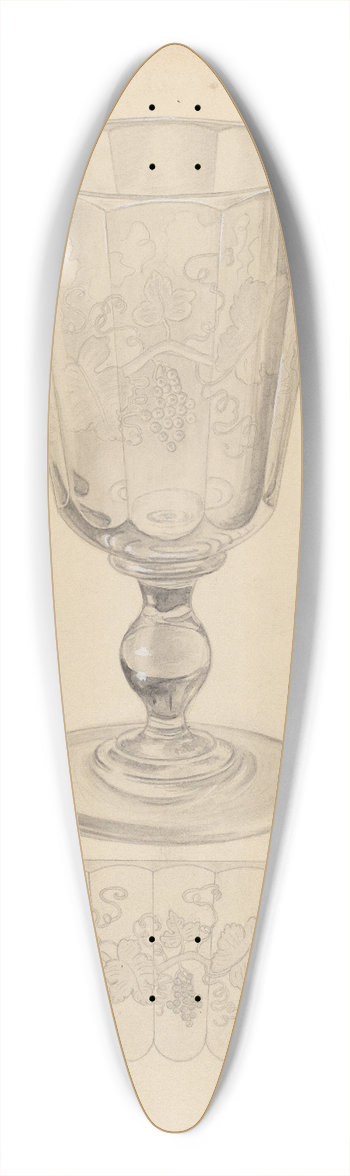 Gertrude Lemberg - Goblet 39.3 inch art pintail longboard deck