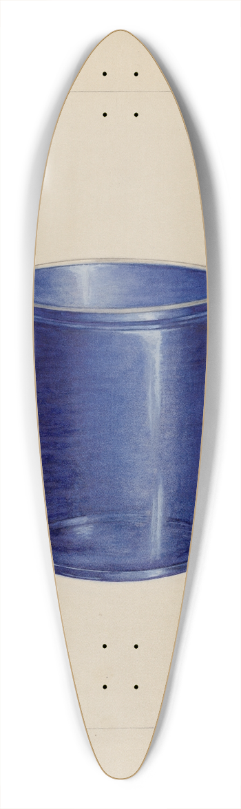 Gertrude Lemberg - Tumbler 39.3 inch art pintail longboard deck