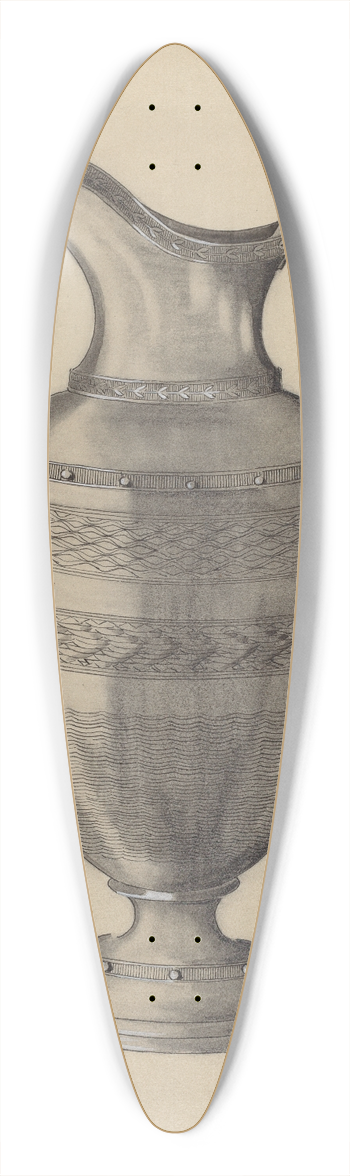 Gertrude Schmidt - Pewter Pitcher 39.3 inch art pintail longboard deck