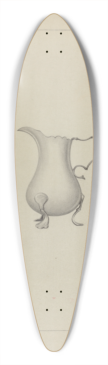 Giacinto Capelli - Silver Creamer 39.3 inch art pintail longboard deck