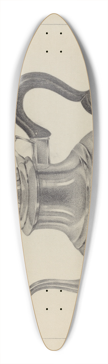Giacinto Capelli - Silver Teapot 39.3 inch art pintail longboard deck