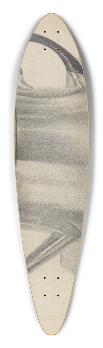 Giacinto Capelli - Silver Teapot 39.3 inch art pintail longboard deck