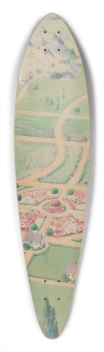 Gilbert Sackerman - A. Elliot Estate 39.3 inch art pintail longboard deck