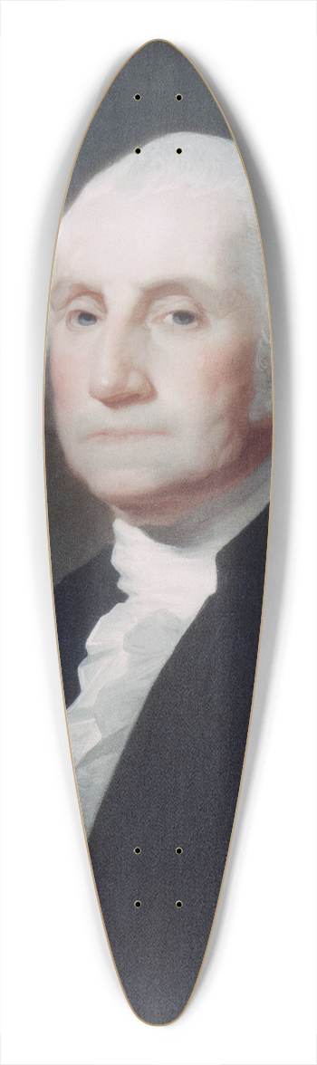 Gilbert Stuart - George Washington 39.3 inch art pintail longboard deck