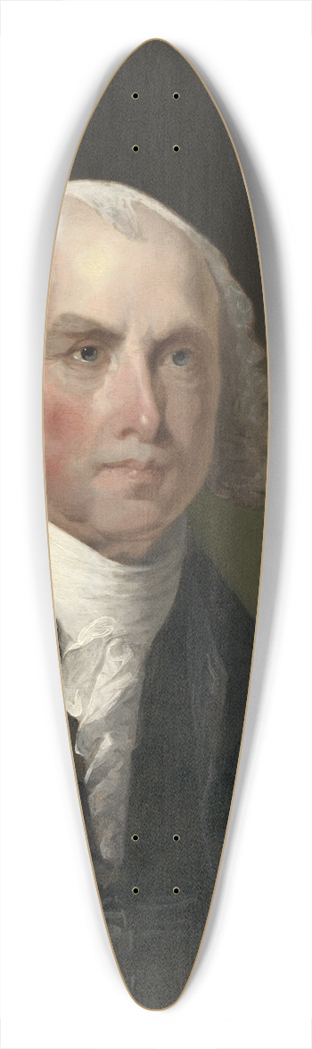 Gilbert Stuart - James Madison 39.3 inch art pintail longboard deck