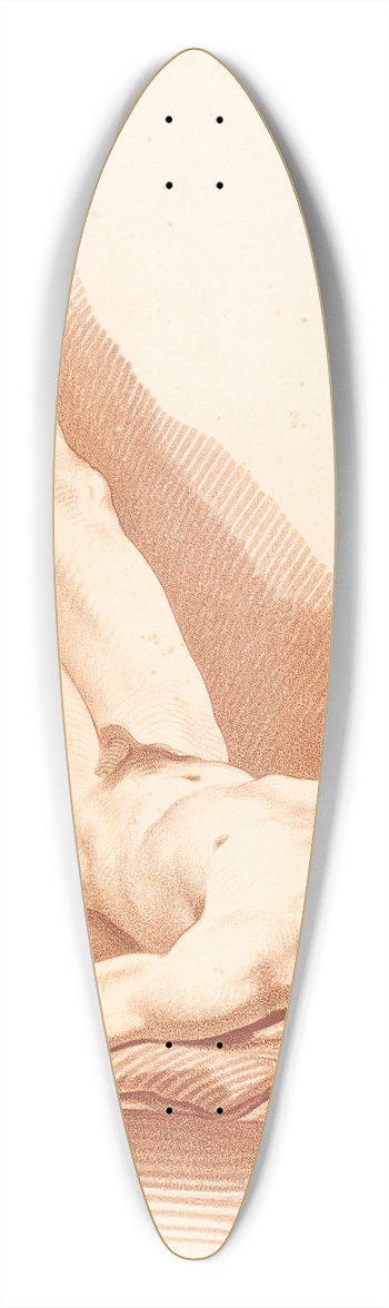 Gilles Demarteau the Elder - Academy II 39.3 inch art pintail longboard deck