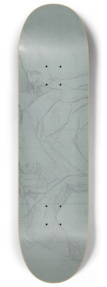 John Singleton Copley - Study for The Defeat of the Floating Batteries at Gibraltar 8.25 inch art skate deck