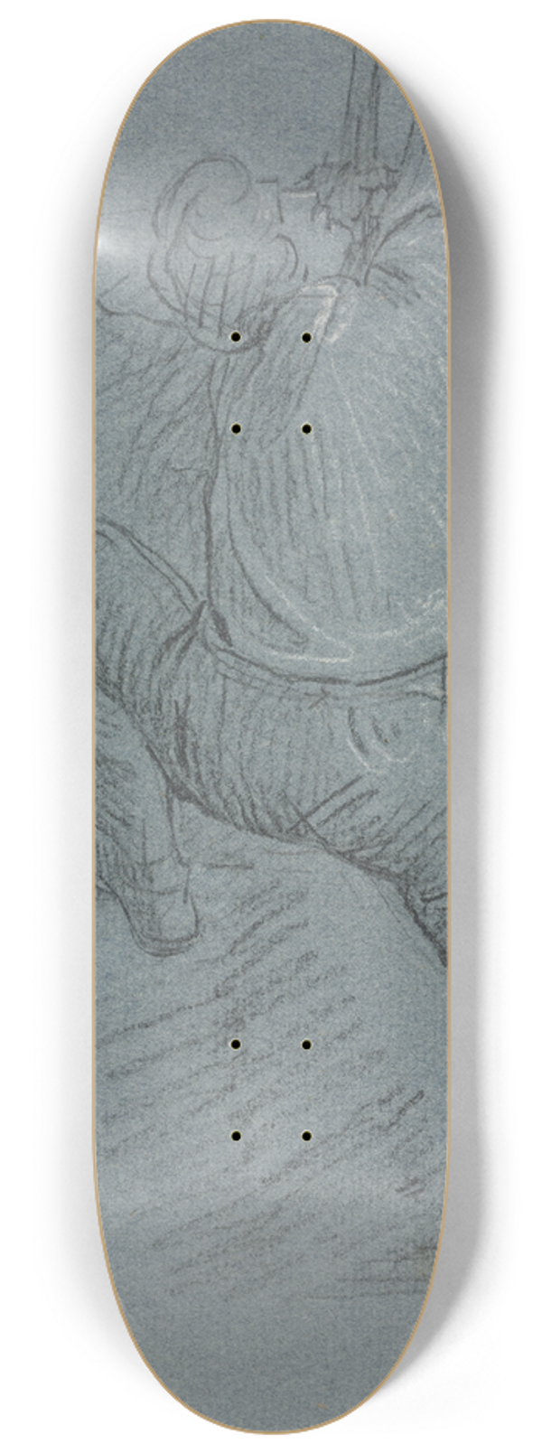 John Singleton Copley - The Siege of Gibraltar 8.25 inch art skate deck