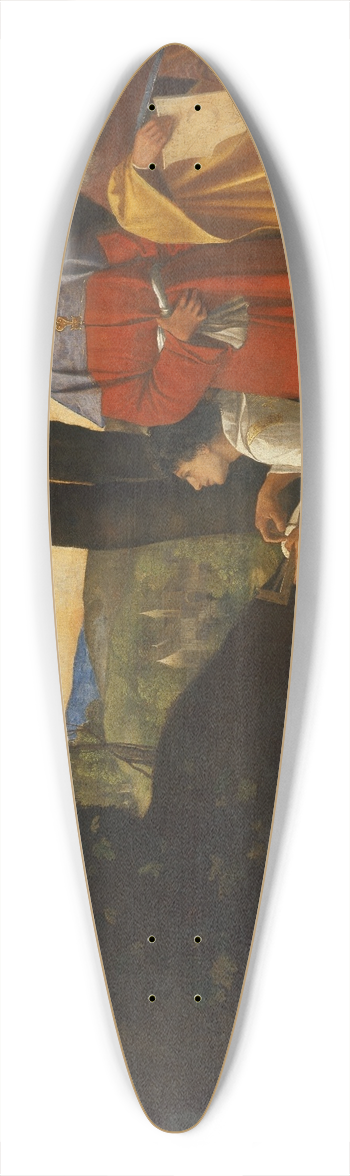 Giorgione - Three Philosophers 39.3 inch art pintail longboard deck
