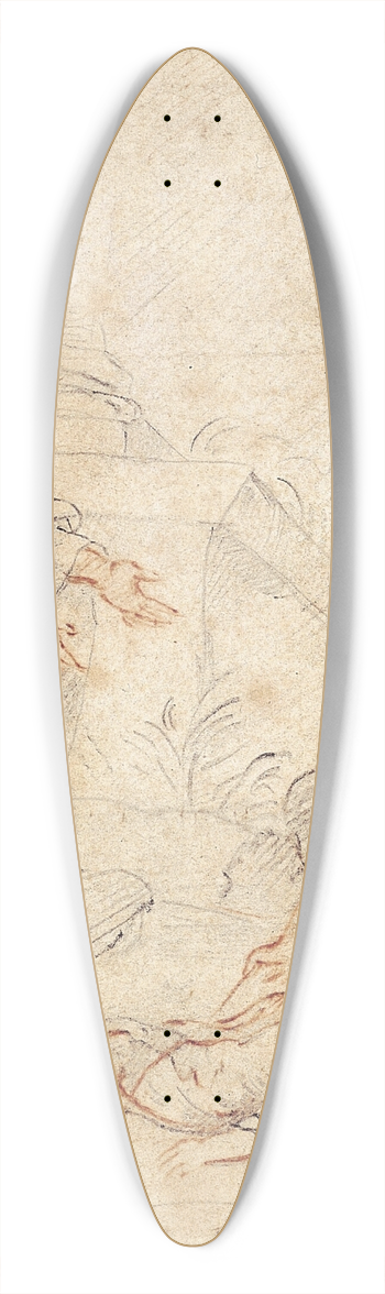 Giovanni Andrea Ferrari - Bibelsk scene 39.3 inch art pintail longboard deck