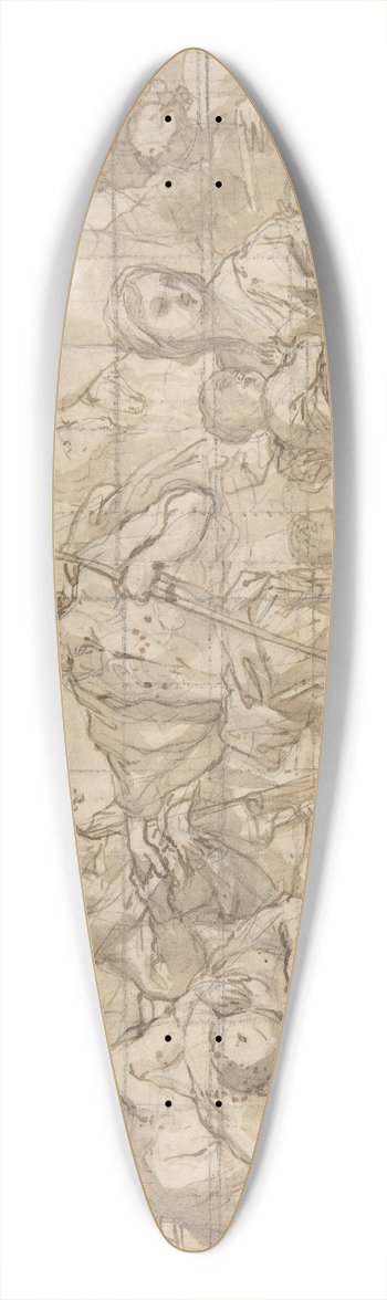 Giovanni Battista Carlone - Old Testament Scene 39.3 inch art pintail longboard deck