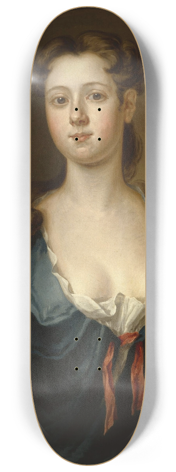 John Smibert - Portrait of Mary Pemberton 8.25 inch art skate deck