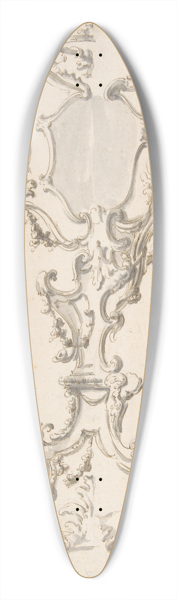 Giovanni Battista Natali III - Two Alternative Designs for a Mirror Stand 39.3 inch art pintail longboard deck