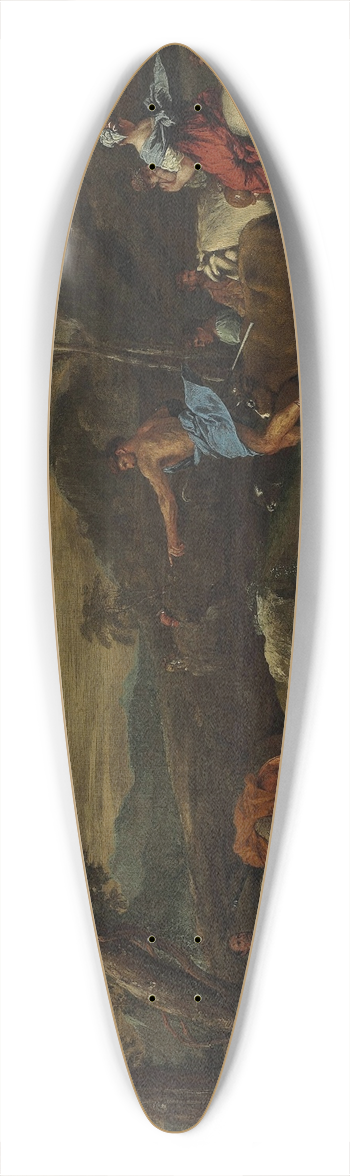 Giovanni Benedetto Castiglione - Jacobs Journey 39.3 inch art pintail longboard deck