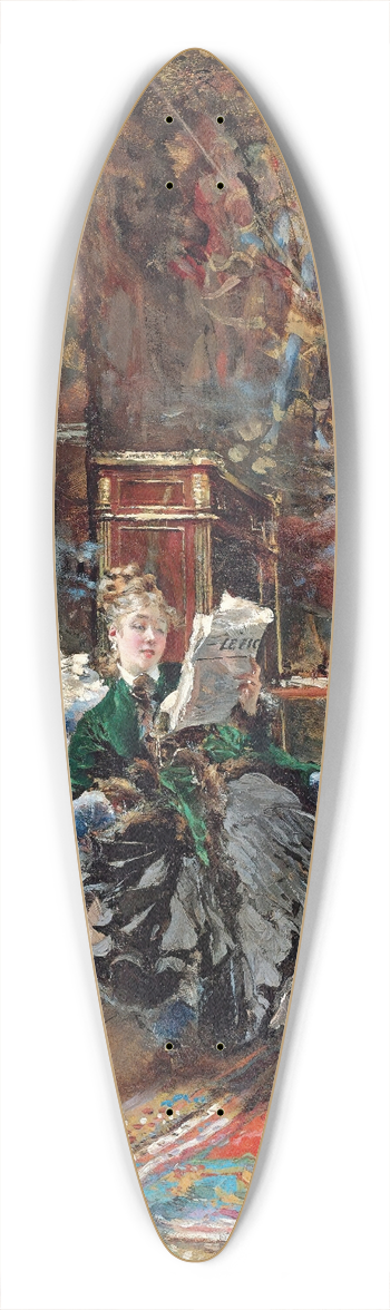 Giovanni Boldini - Les Parisiennes 39.3 inch art pintail longboard deck