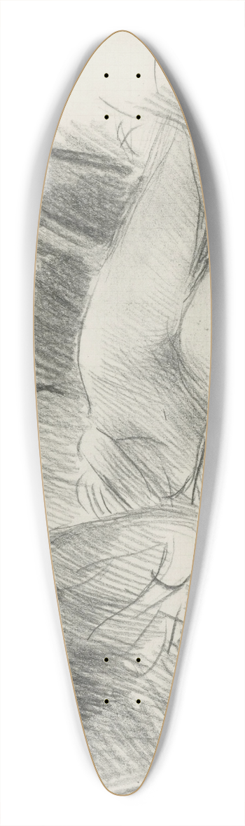 Giovanni Boldini - Reclining Female Nude 39.3 inch art pintail longboard deck