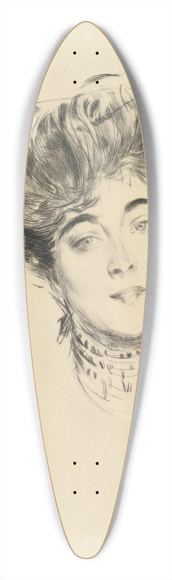 Giovanni Boldini - Ritratto della Contessa DOrsay 39.3 inch art pintail longboard deck