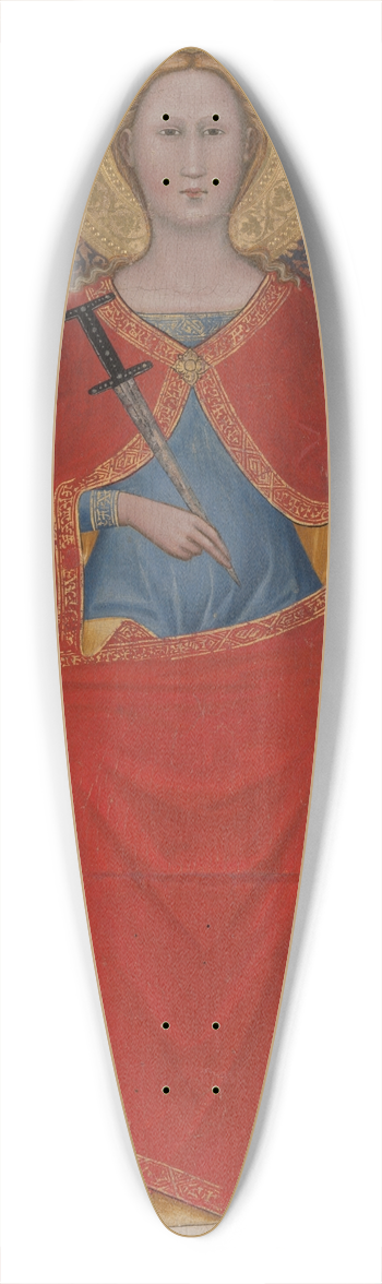 Giovanni di Bartolomeo Cristiani - Saint LucyEnthroned 39.3 inch art pintail longboard deck
