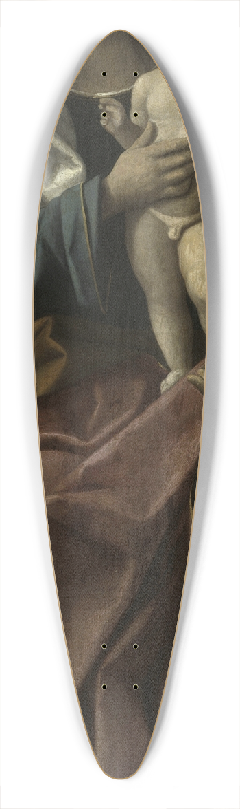 Girolamo da Santacroce - Virgin and Child Enthroned 39.3 inch art pintail longboard deck
