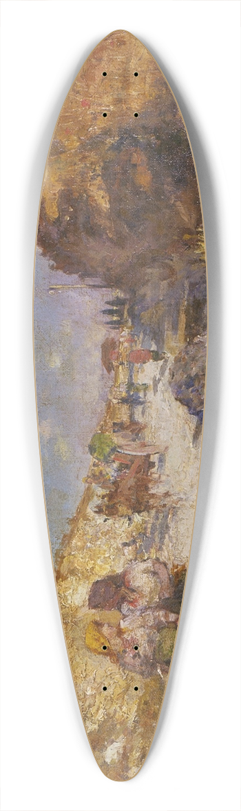 Girolamo Nerli - Market day, Rome 39.3 inch art pintail longboard deck