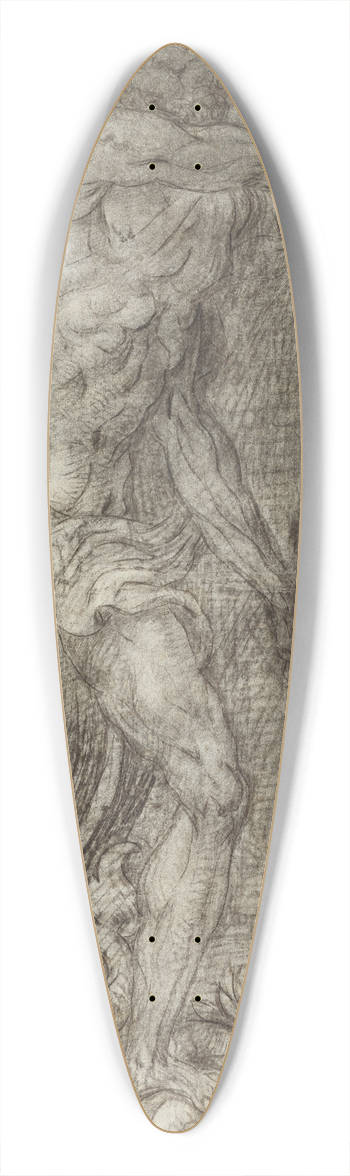 Giulio Campi - Neptune 39.3 inch art pintail longboard deck