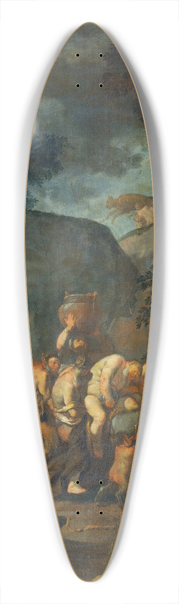 Giulio Carpioni - A Bacchanal 39.3 inch art pintail longboard deck