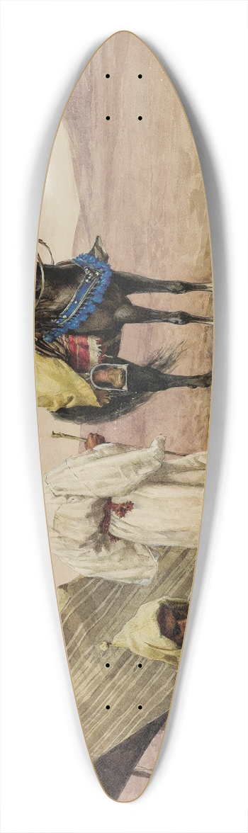 Giulio Rosati - Desert Nomads 39.3 inch art pintail longboard deck