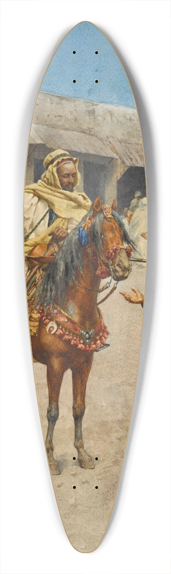 Giulio Rosati - The Messenger 39.3 inch art pintail longboard deck