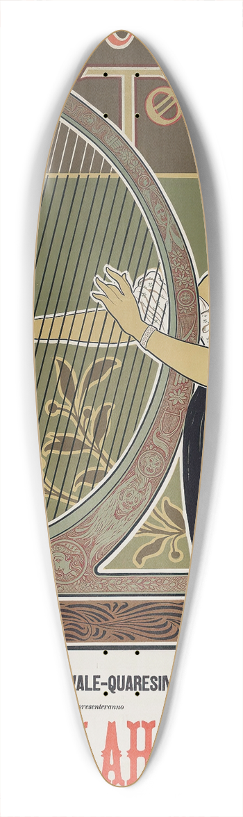 Giuseppe Boano - Teatro Regio Torino 39.3 inch art pintail longboard deck