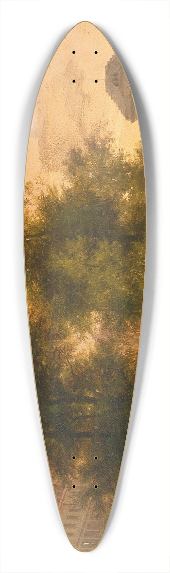Giuseppe Canella - Thtre de lAmbigu-Comique 39.3 inch art pintail longboard deck