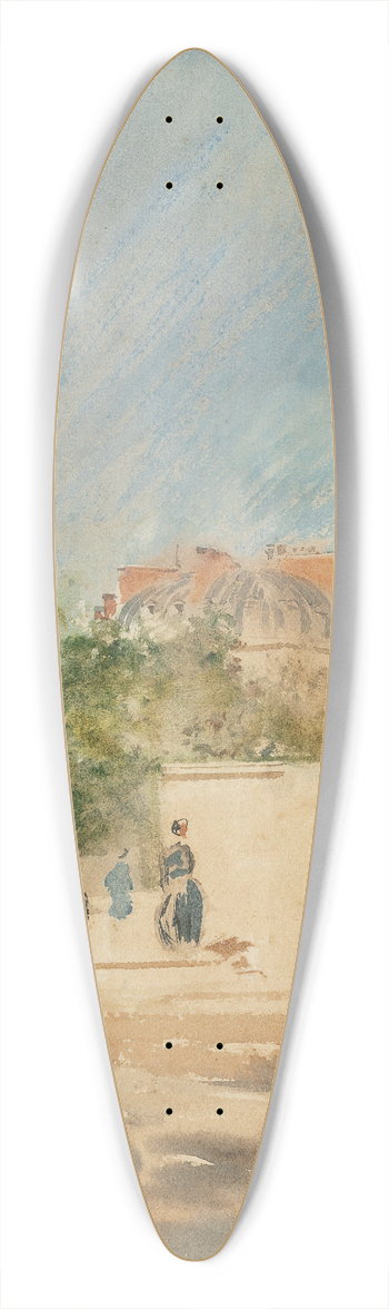 GiuseppeDe Nittis - Place de la Madeleine 39.3 inch art pintail longboard deck