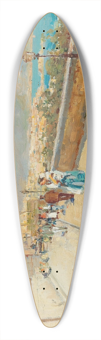 Giuseppe Giardiello - Scene near Naples II 39.3 inch art pintail longboard deck