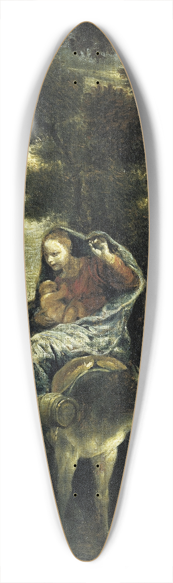 Giuseppe Maria Crespi - The Flight to Egypt 39.3 inch art pintail longboard deck