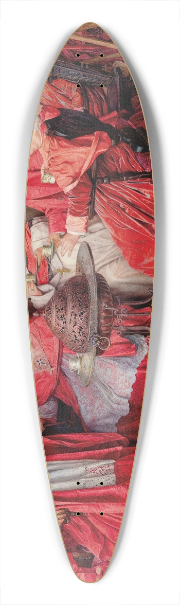 Giuseppe Signorini - Afternoon Relaxation 39.3 inch art pintail longboard deck
