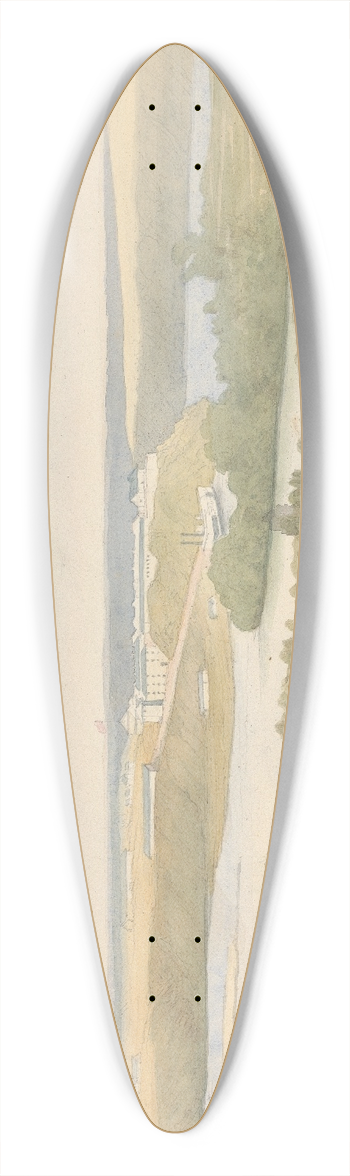 Godfrey Thomas Vigne - Fort Snelling 39.3 inch art pintail longboard deck