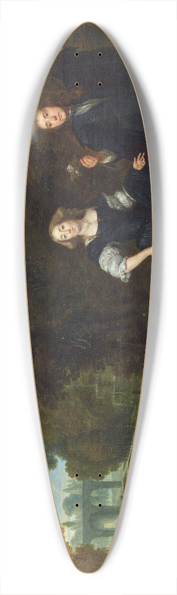Gonzales Coques - The Promenade 39.3 inch art pintail longboard deck