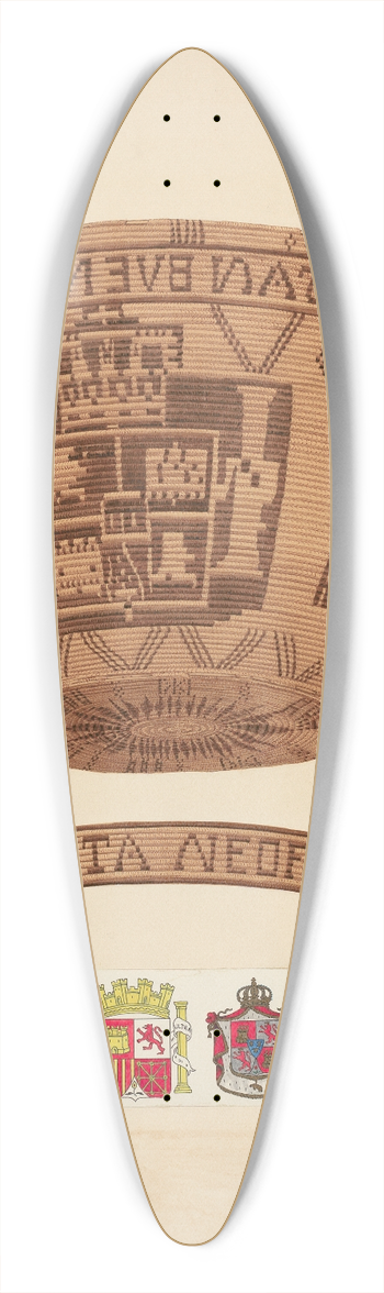 Gordena Jackson - Indian Basket 39.3 inch art pintail longboard deck
