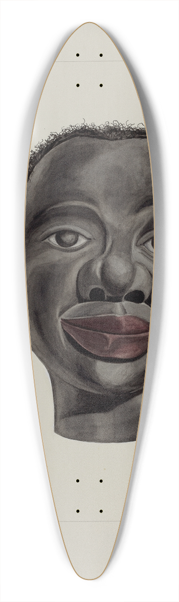 Gordena Jackson - Negro Minstrel 39.3 inch art pintail longboard deck