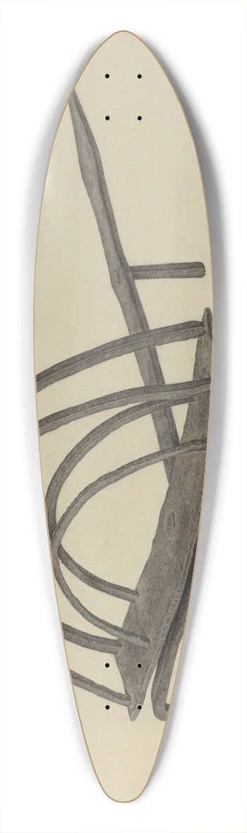 Gordon Sanborn - Toast Rack 39.3 inch art pintail longboard deck
