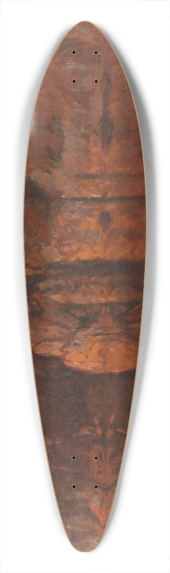 Gottfrid Kallstenius - After Sunset. Motif from the Archipelago 39.3 inch art pintail longboard deck